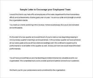 Sample Motivation Letter for Employees