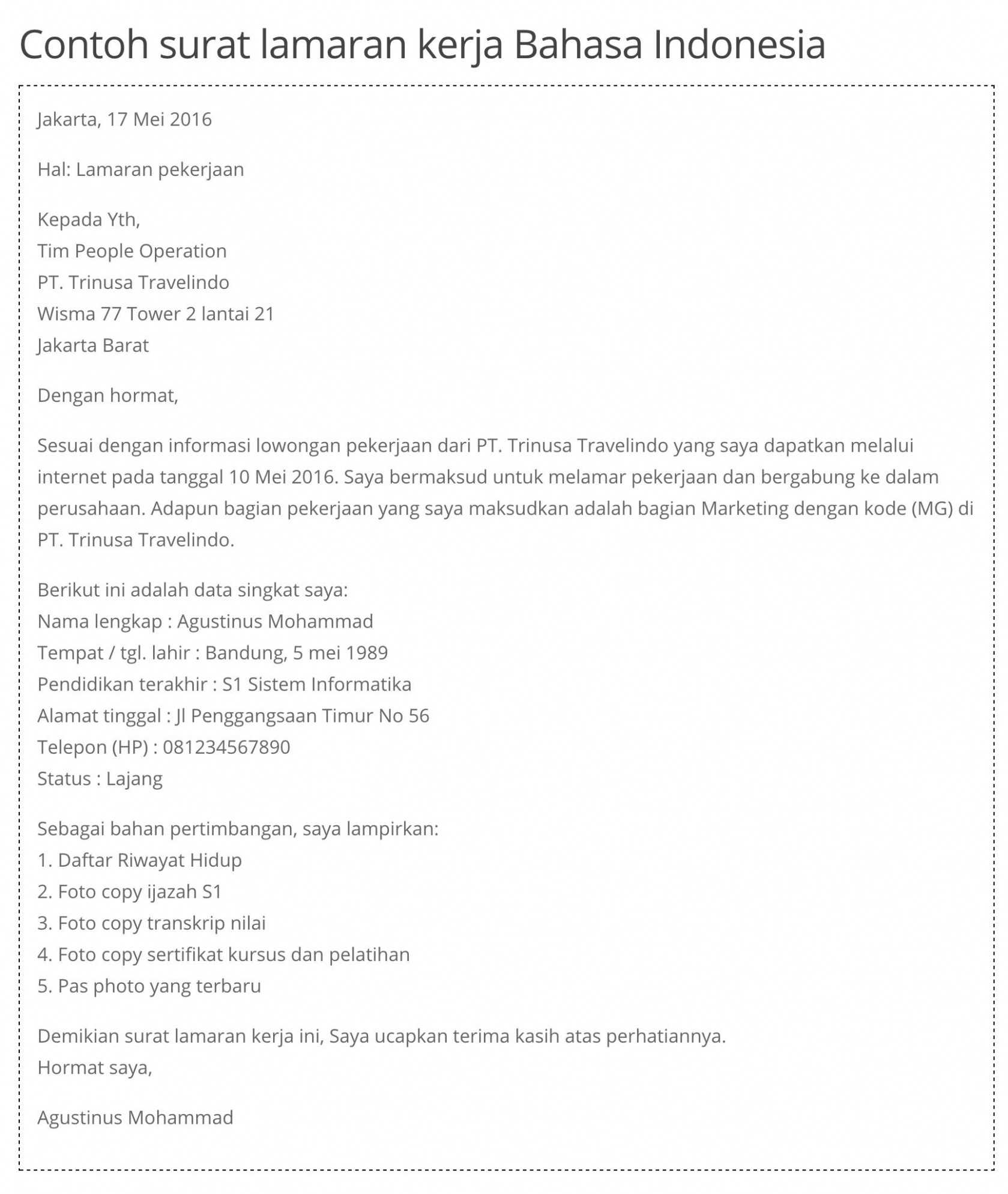 contoh cv | student blog udinus