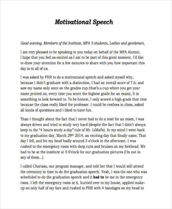 Motivational Speeches for Students PDF