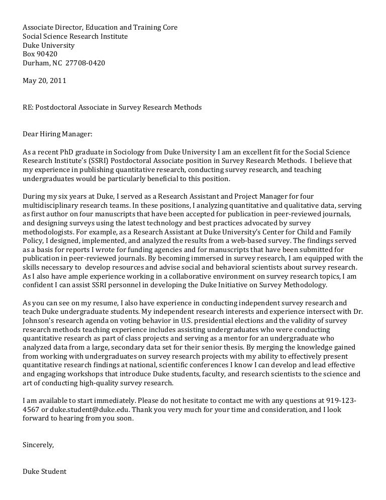 Motivation Letter Sample For Postdoc Motivation Letter   Motivation Letter For Post Doc 